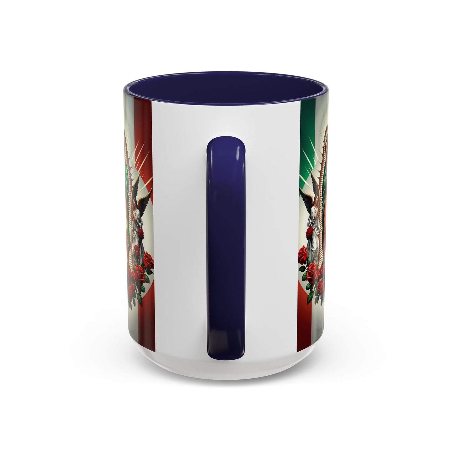 Catholic Coffee Mug,  15oz Ceramic Cup, Our Lady of Guadalupe Inspired