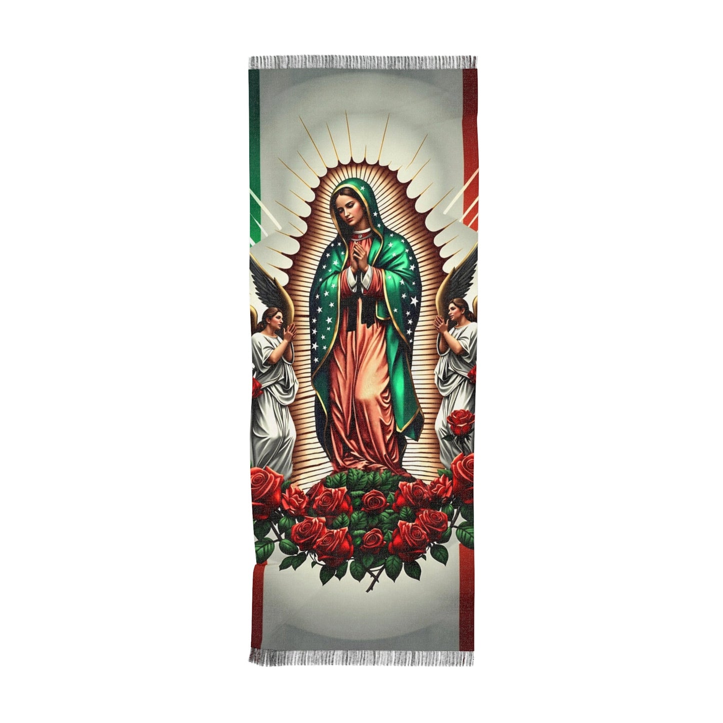 Virgin of Guadalupe Inspired Lightweight Scarf, Catholic, Our Lady