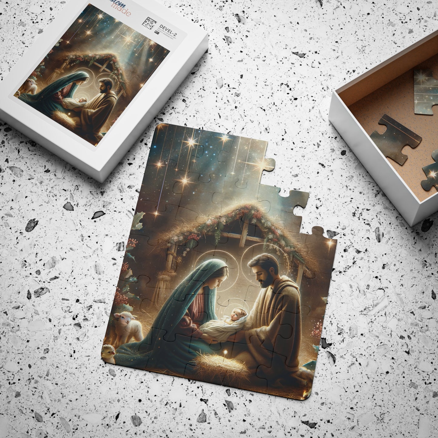 Holy Family Nativity Kids Puzzle 30 Pieces, Jigsaw for Children Catholic Christian Gift