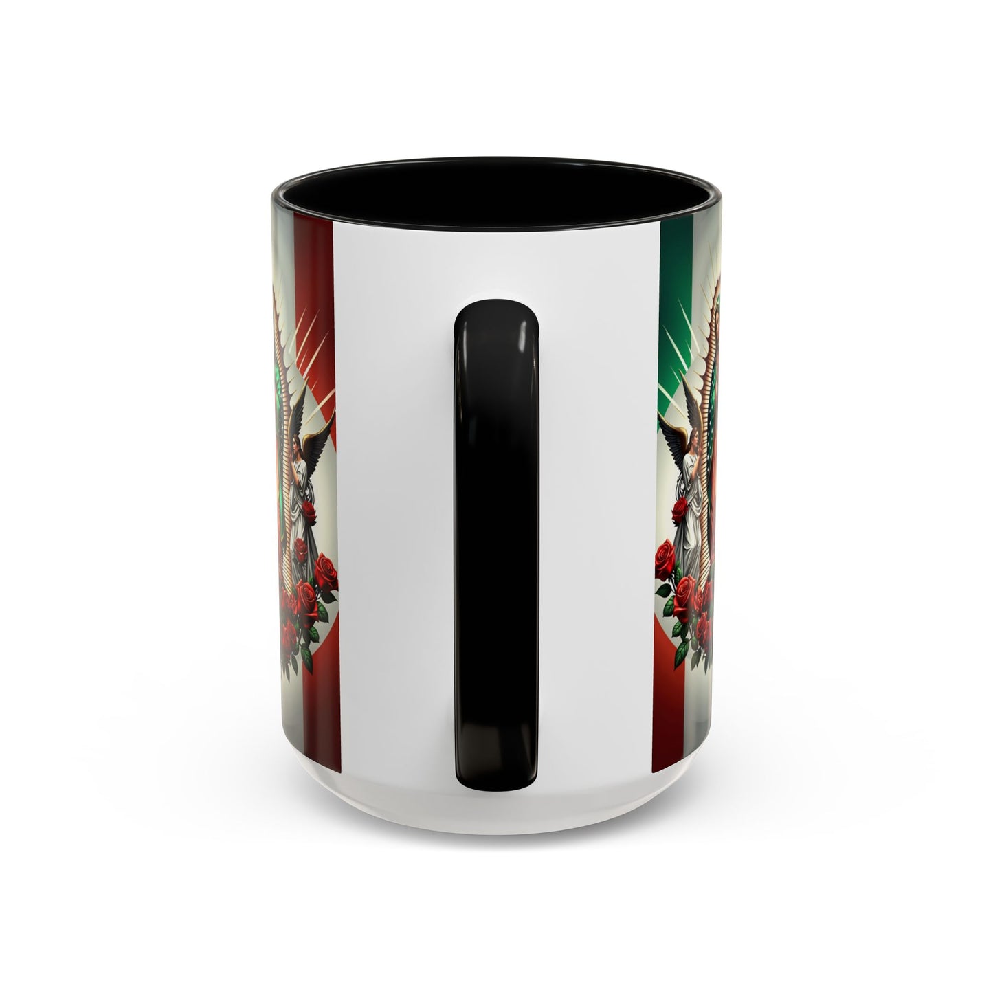 Catholic Coffee Mug,  15oz Ceramic Cup, Our Lady of Guadalupe Inspired