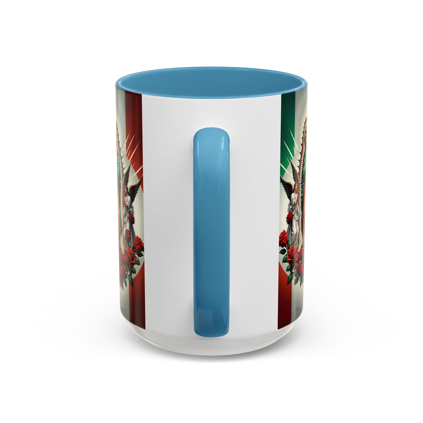 Catholic Coffee Mug,  15oz Ceramic Cup, Our Lady of Guadalupe Inspired