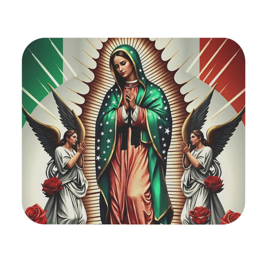 Virgin of Guadalupe Inspired Mouse Pad – Large 9"x8" Non-Slip Vibrant Colors