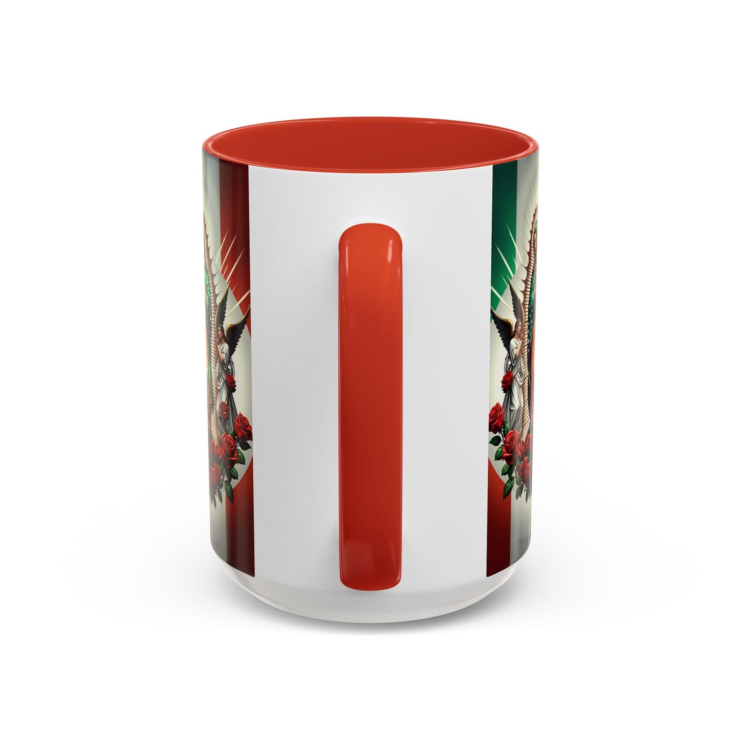 Catholic Coffee Mug,  15oz Ceramic Cup, Our Lady of Guadalupe Inspired