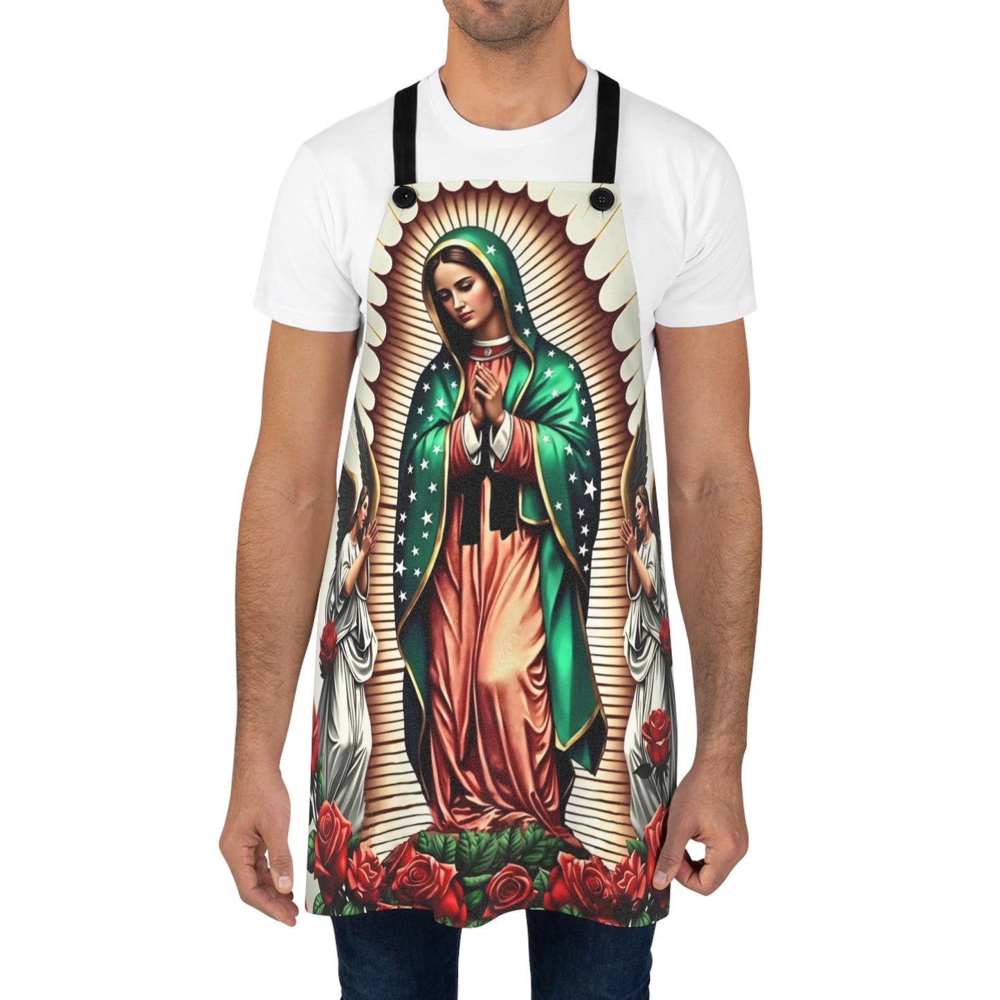 Catholic Apron Inspired by Our Lady of Guadalupe
