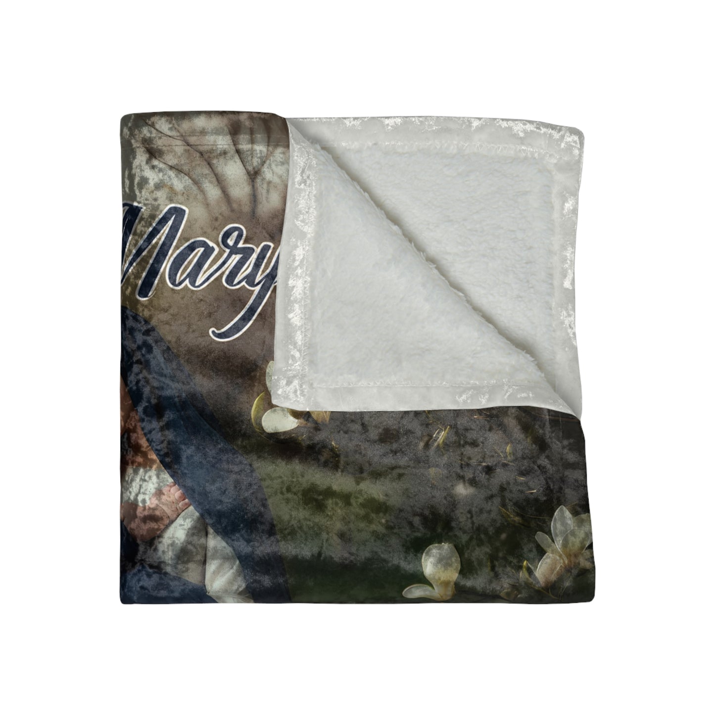 Luxurious Crushed Velvet St Mary Woolmarket, MS Biloxi River and Magnolias